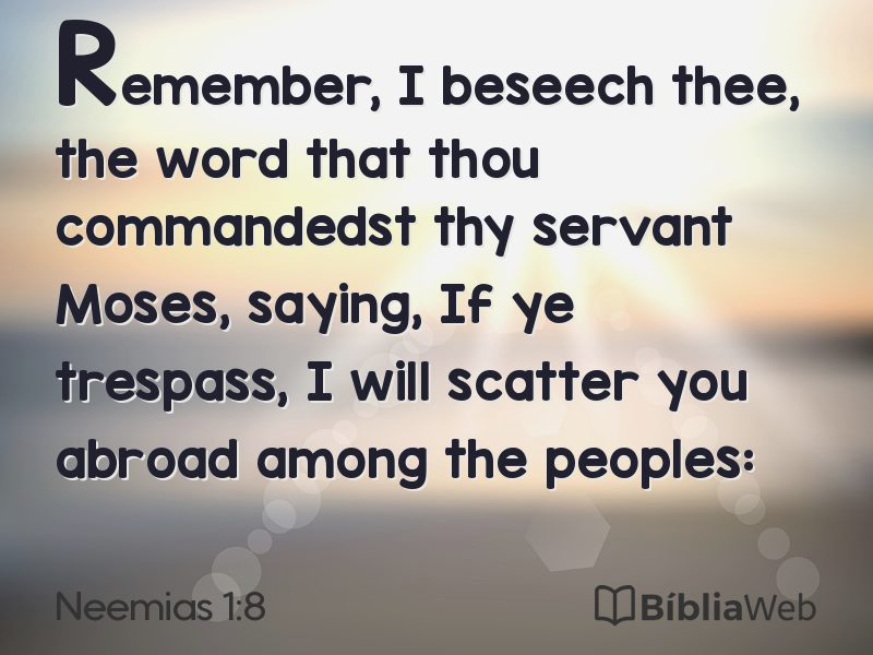 Neemias 1:8 em imagem para compartilhar