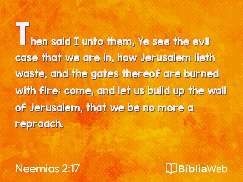 Neemias 2:17 em imagem para compartilhar