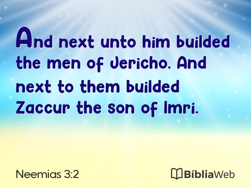 Neemias 3:2 em imagem para compartilhar