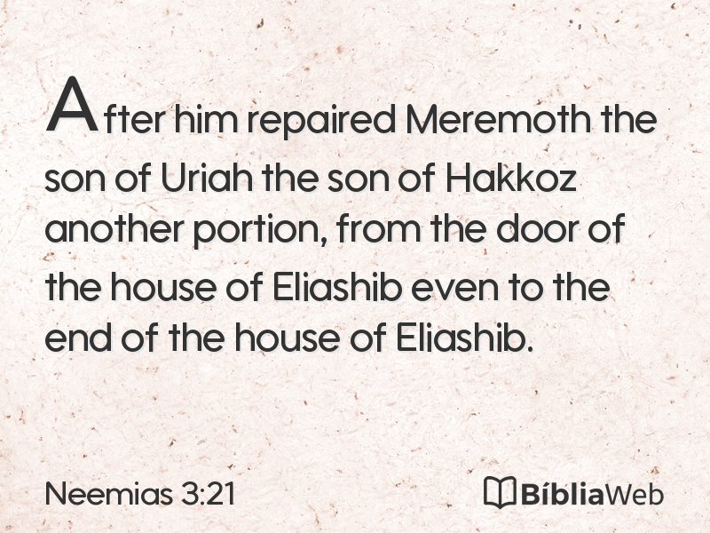 Neemias 3:21 em imagem para compartilhar