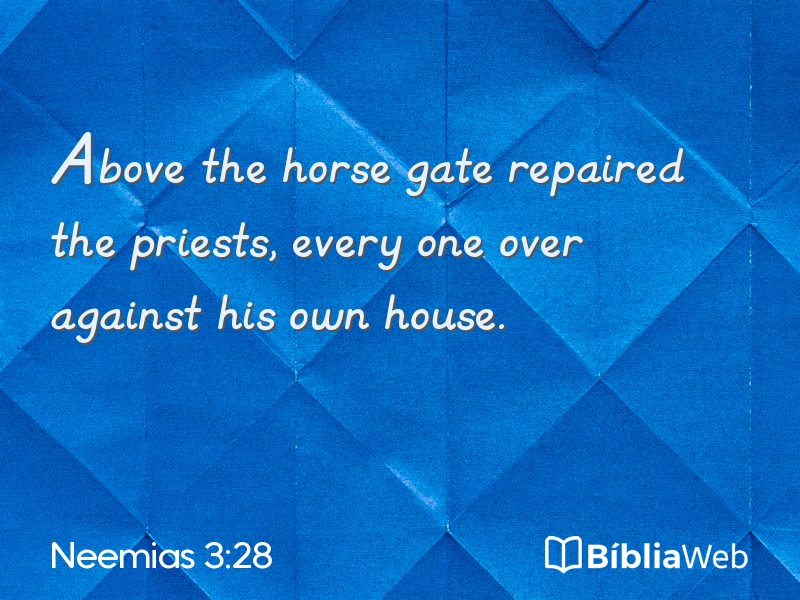 Neemias 3:28 em imagem para compartilhar