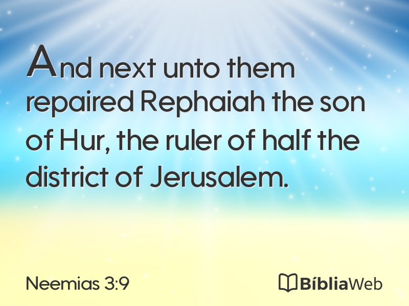 Neemias 3:9 em imagem para compartilhar