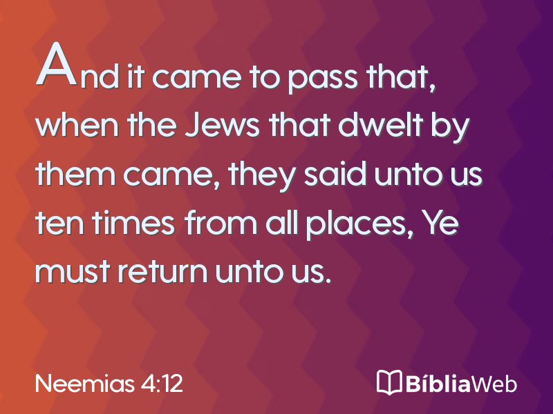 Neemias 4:12 em imagem para compartilhar