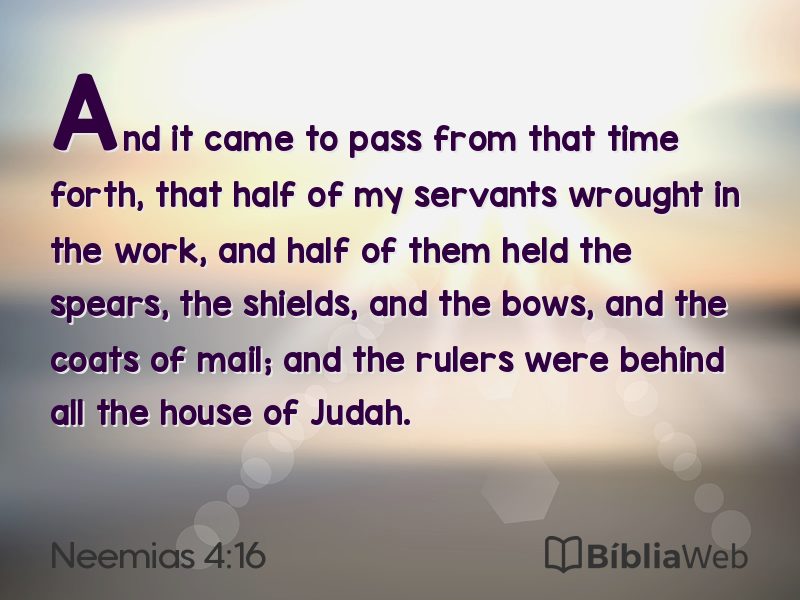 Neemias 4:16 em imagem para compartilhar