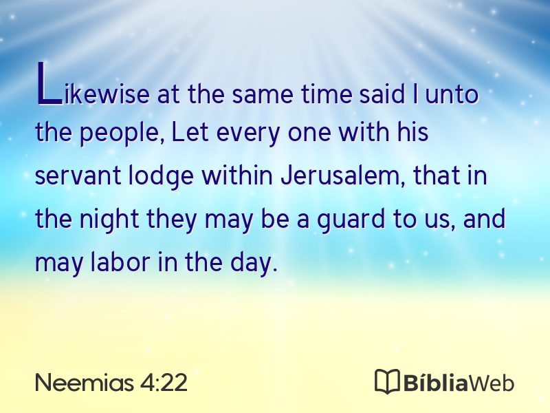 Neemias 4:22 em imagem para compartilhar