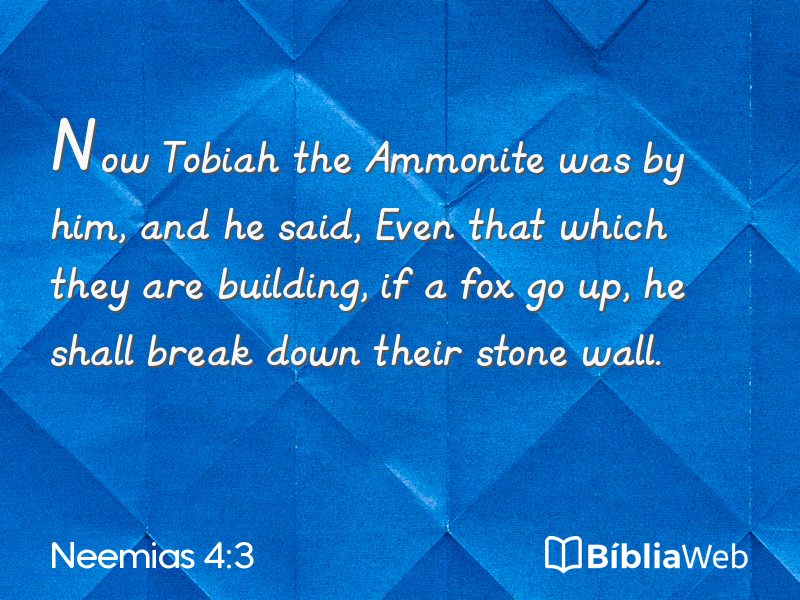 Neemias 4:3 em imagem para compartilhar