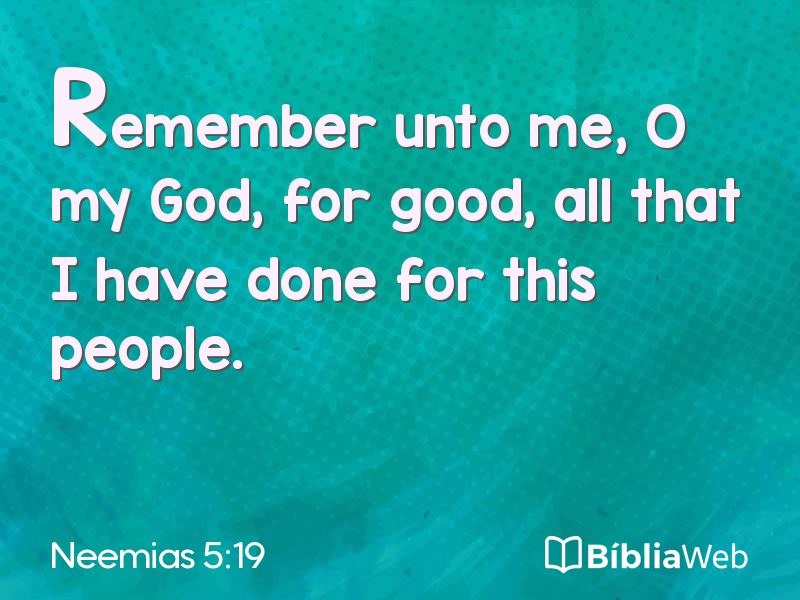 Neemias 5:19 em imagem para compartilhar