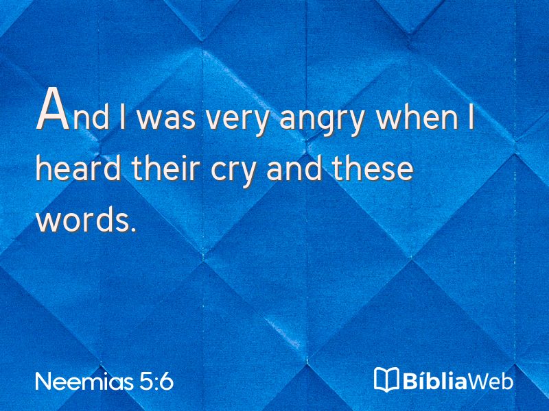 Neemias 5:6 em imagem para compartilhar