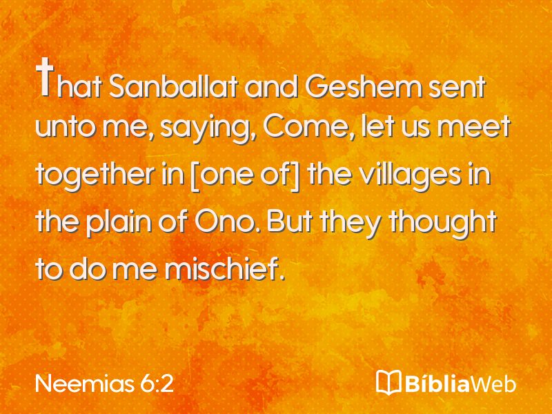 Neemias 6:2 em imagem para compartilhar