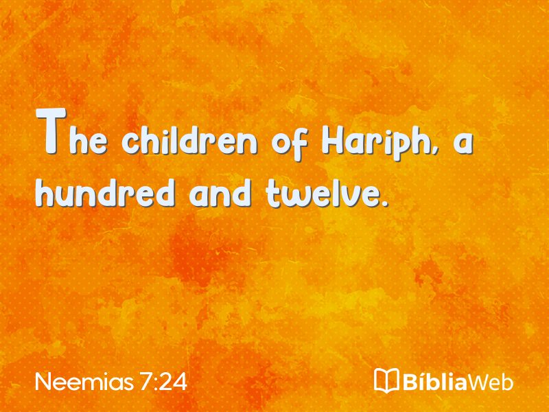 Neemias 7:24 em imagem para compartilhar