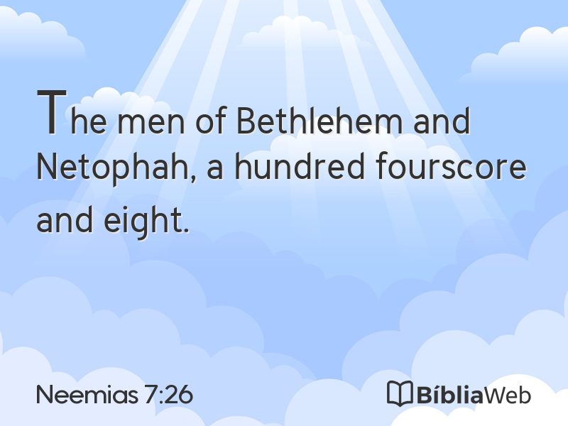Neemias 7:26 em imagem para compartilhar