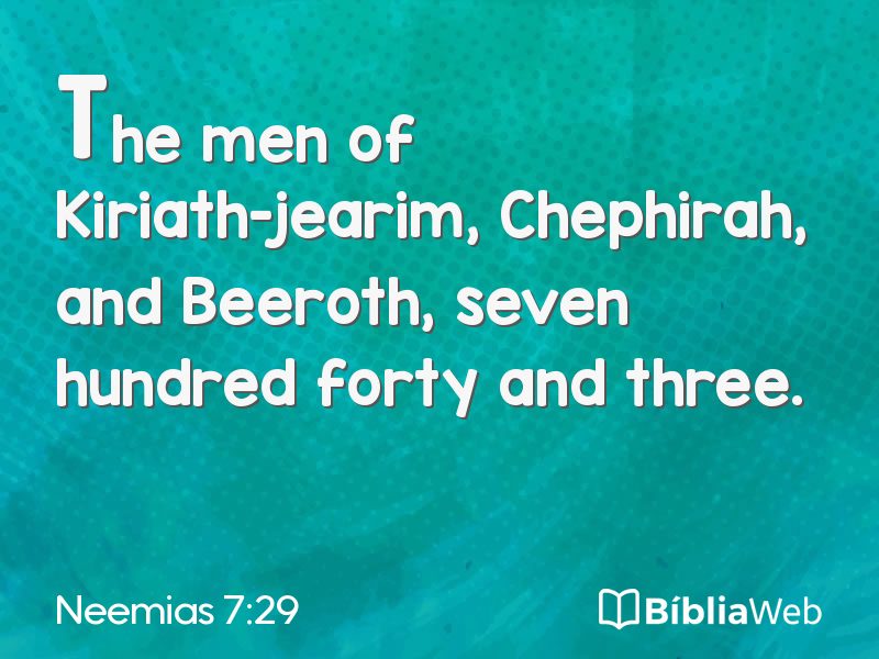 Neemias 7:29 em imagem para compartilhar