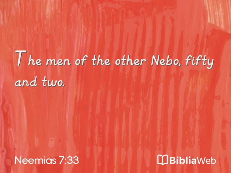 Neemias 7:33 em imagem para compartilhar