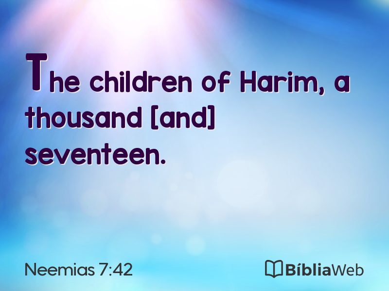 Neemias 7:42 em imagem para compartilhar