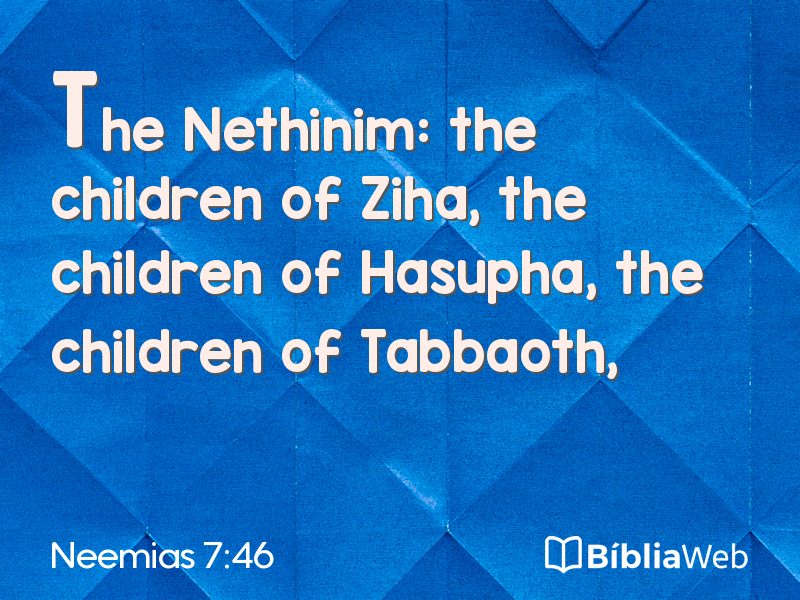Neemias 7:46 em imagem para compartilhar