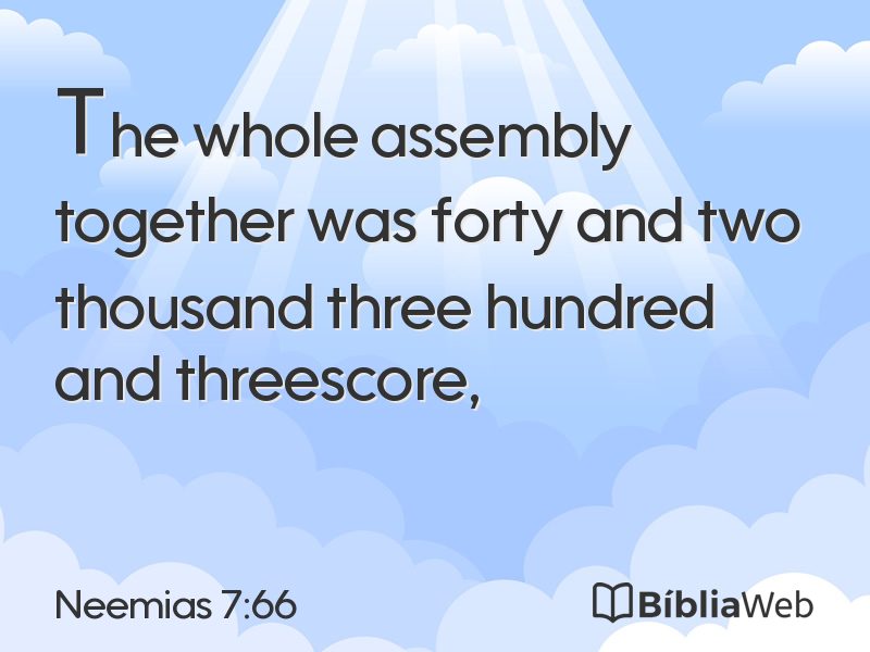 Neemias 7:66 em imagem para compartilhar