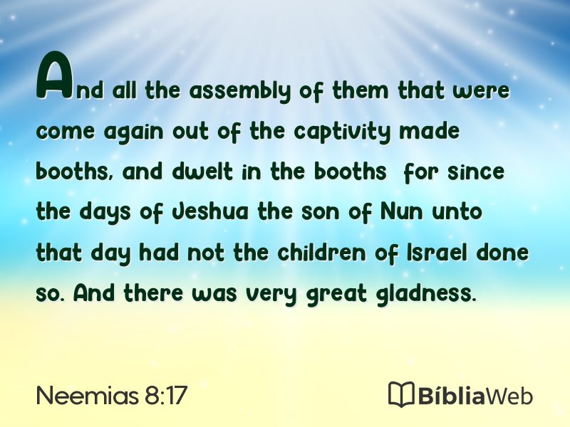 Neemias 8:17 em imagem para compartilhar