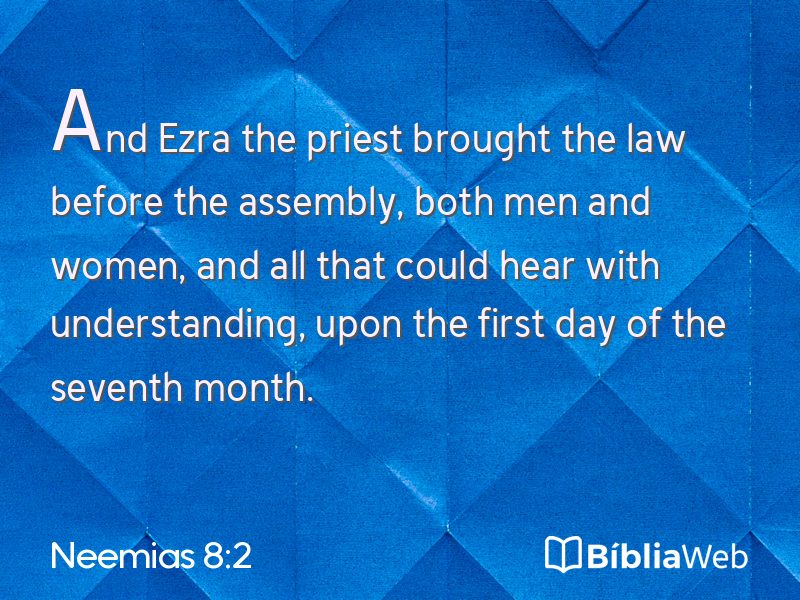 Neemias 8:2 em imagem para compartilhar