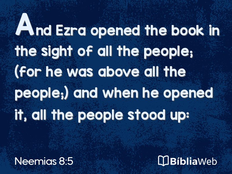 Neemias 8:5 em imagem para compartilhar