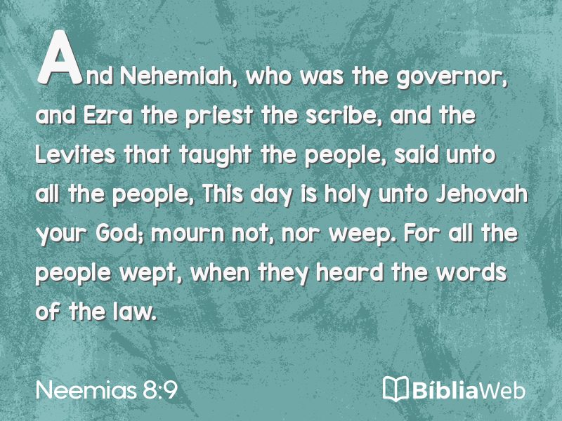 Neemias 8:9 em imagem para compartilhar