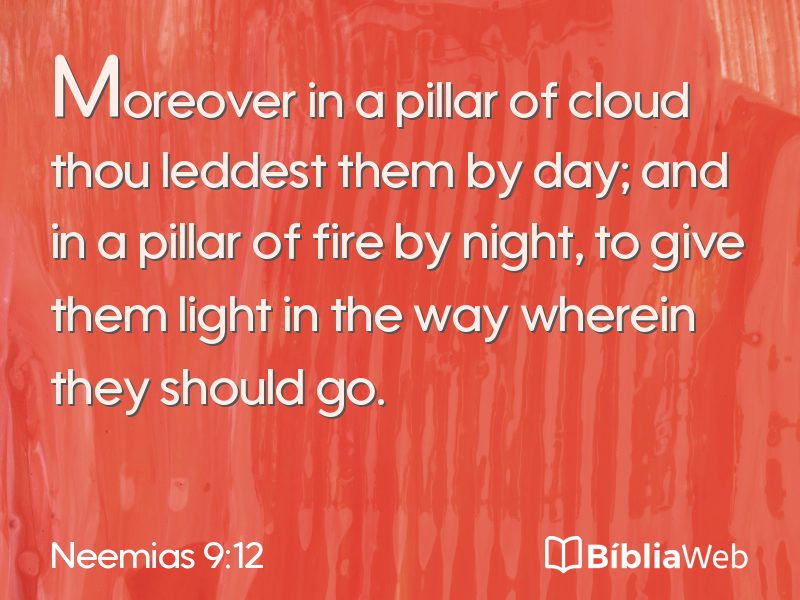 Neemias 9:12 em imagem para compartilhar