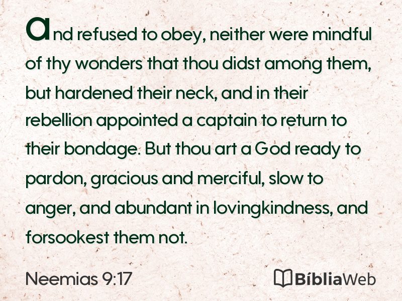 Neemias 9:17 em imagem para compartilhar