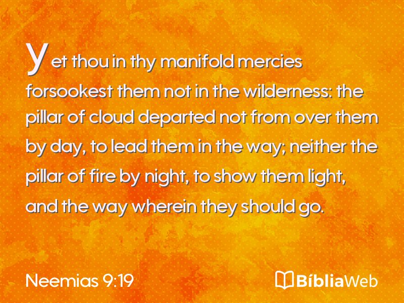 Neemias 9:19 em imagem para compartilhar