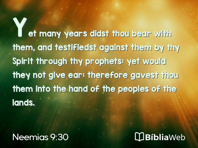 Neemias 9:30 em imagem para compartilhar
