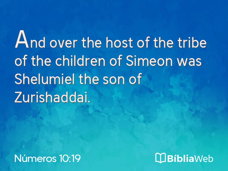 Números 10:19 em imagem para compartilhar