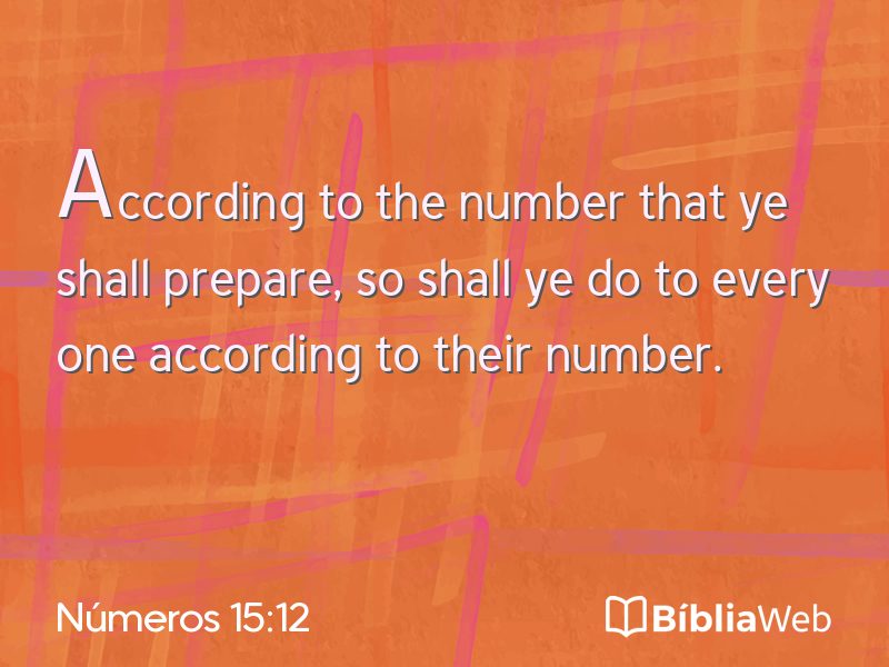 Números 15:12 em imagem para compartilhar