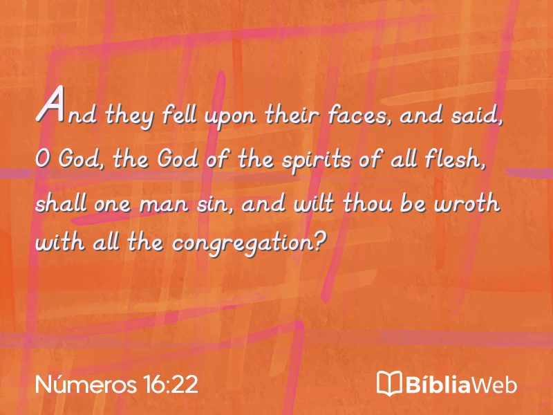 Números 16:22 em imagem para compartilhar