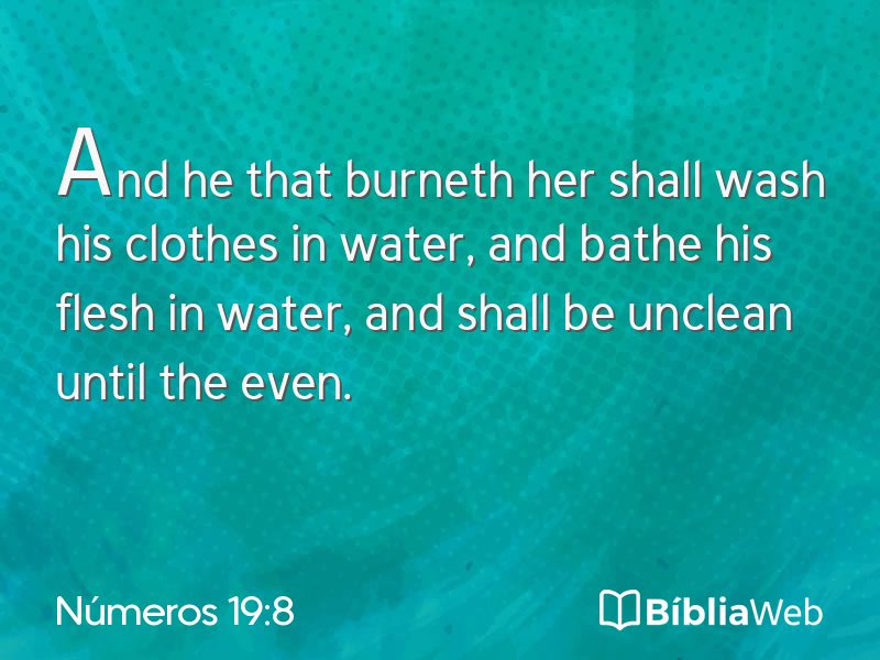 Números 19:8 em imagem para compartilhar