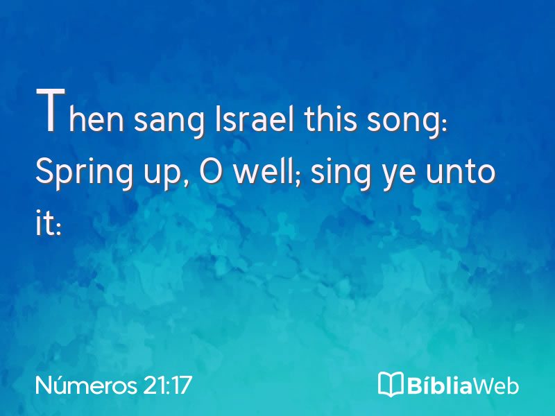 Números 21:17 em imagem para compartilhar