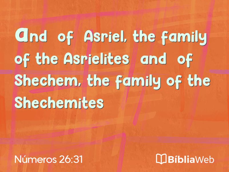 Números 26:31 em imagem para compartilhar