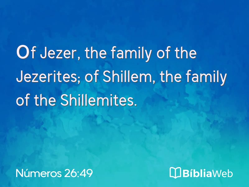 Números 26:49 em imagem para compartilhar