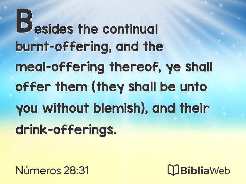 Números 28:31 em imagem para compartilhar