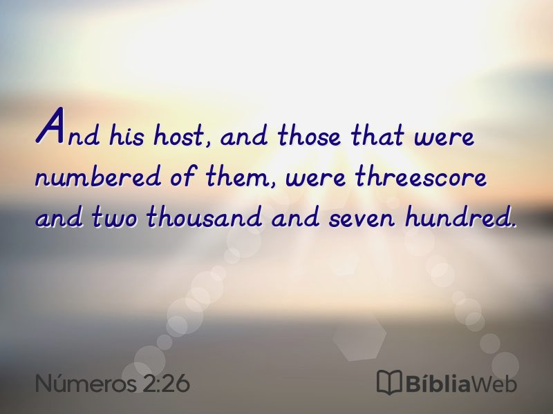 Números 2:26 em imagem para compartilhar