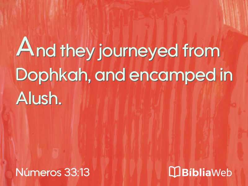 Números 33:13 em imagem para compartilhar