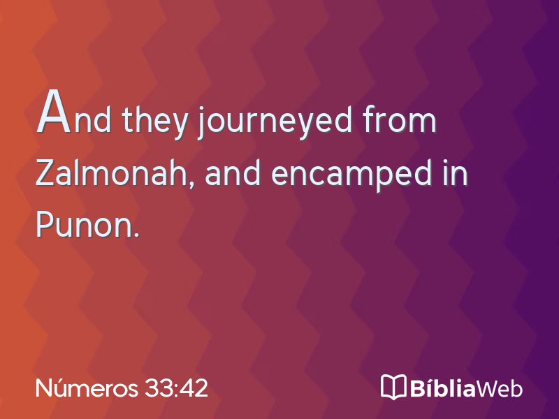 Números 33:42 em imagem para compartilhar