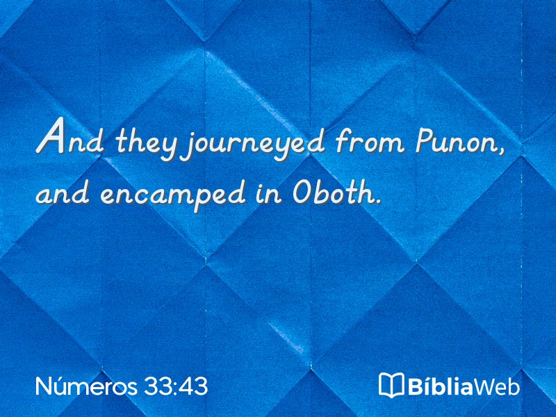 Números 33:43 em imagem para compartilhar