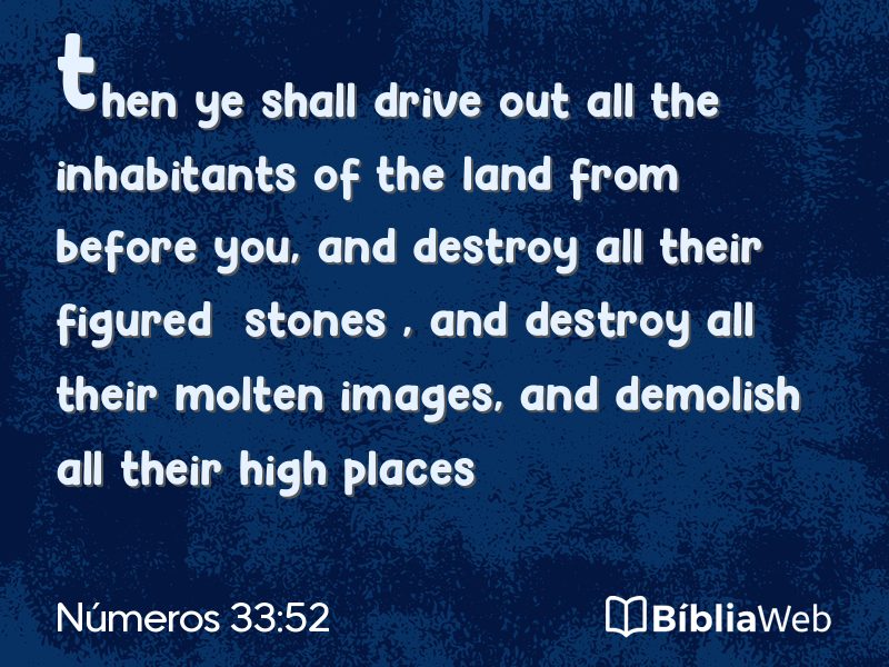 Números 33:52 em imagem para compartilhar