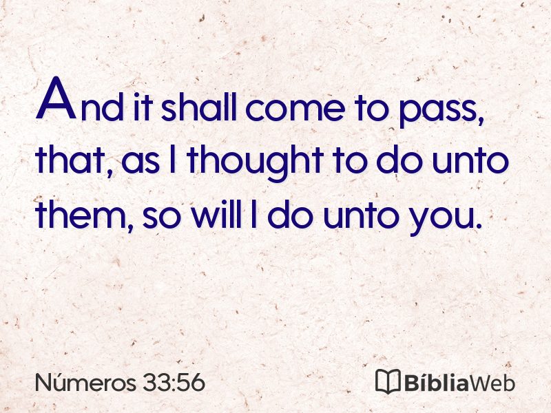 Números 33:56 em imagem para compartilhar