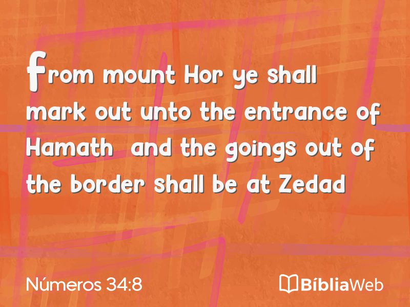 Números 34:8 em imagem para compartilhar