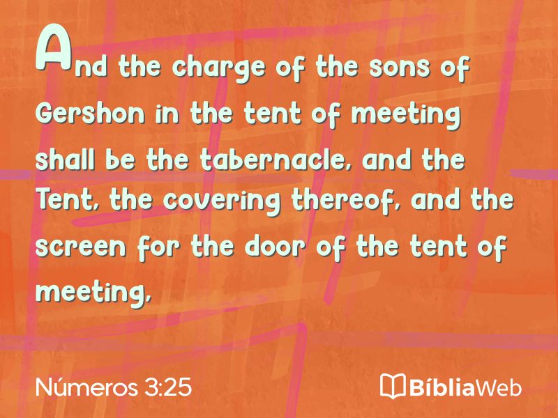 Números 3:25 em imagem para compartilhar