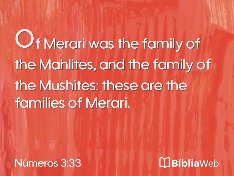Números 3:33 em imagem para compartilhar