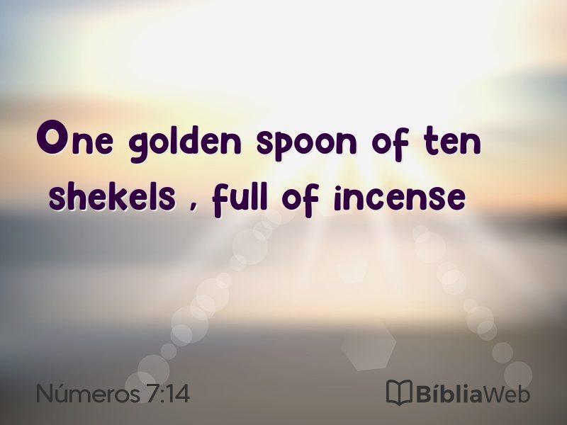 Números 7:14 em imagem para compartilhar