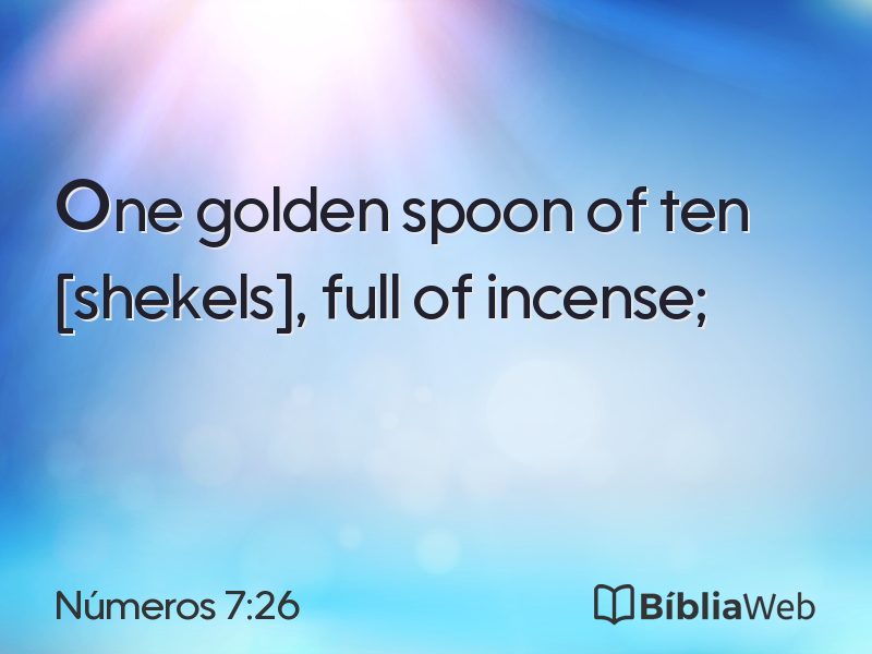 Números 7:26 em imagem para compartilhar