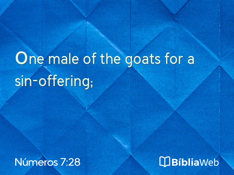 Números 7:28 em imagem para compartilhar