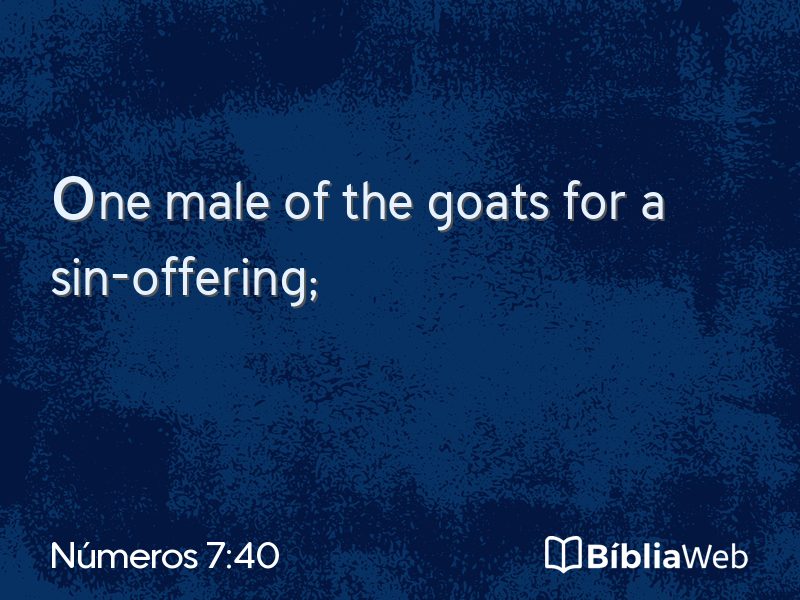 Números 7:40 em imagem para compartilhar