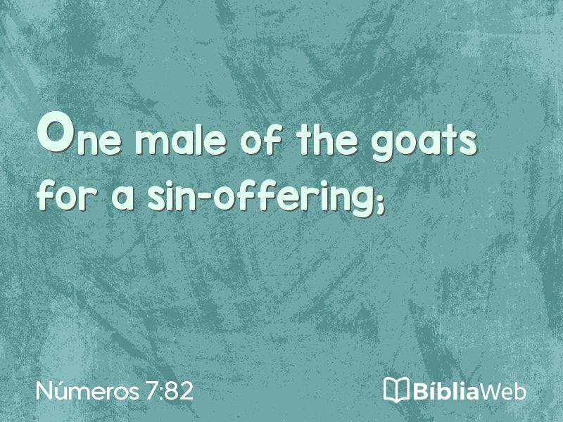 Números 7:82 em imagem para compartilhar
